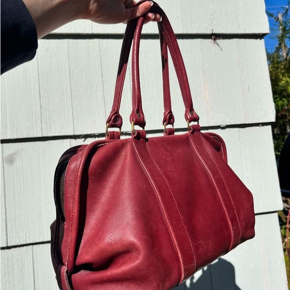 Vintage Coach Bag- Red - Picture 6 of 7